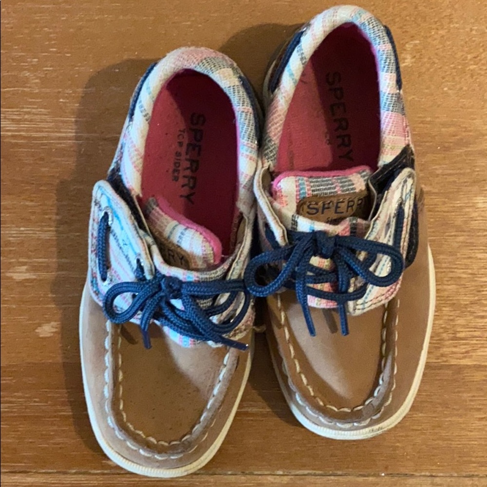 Toddler Sperry Velcro shoes